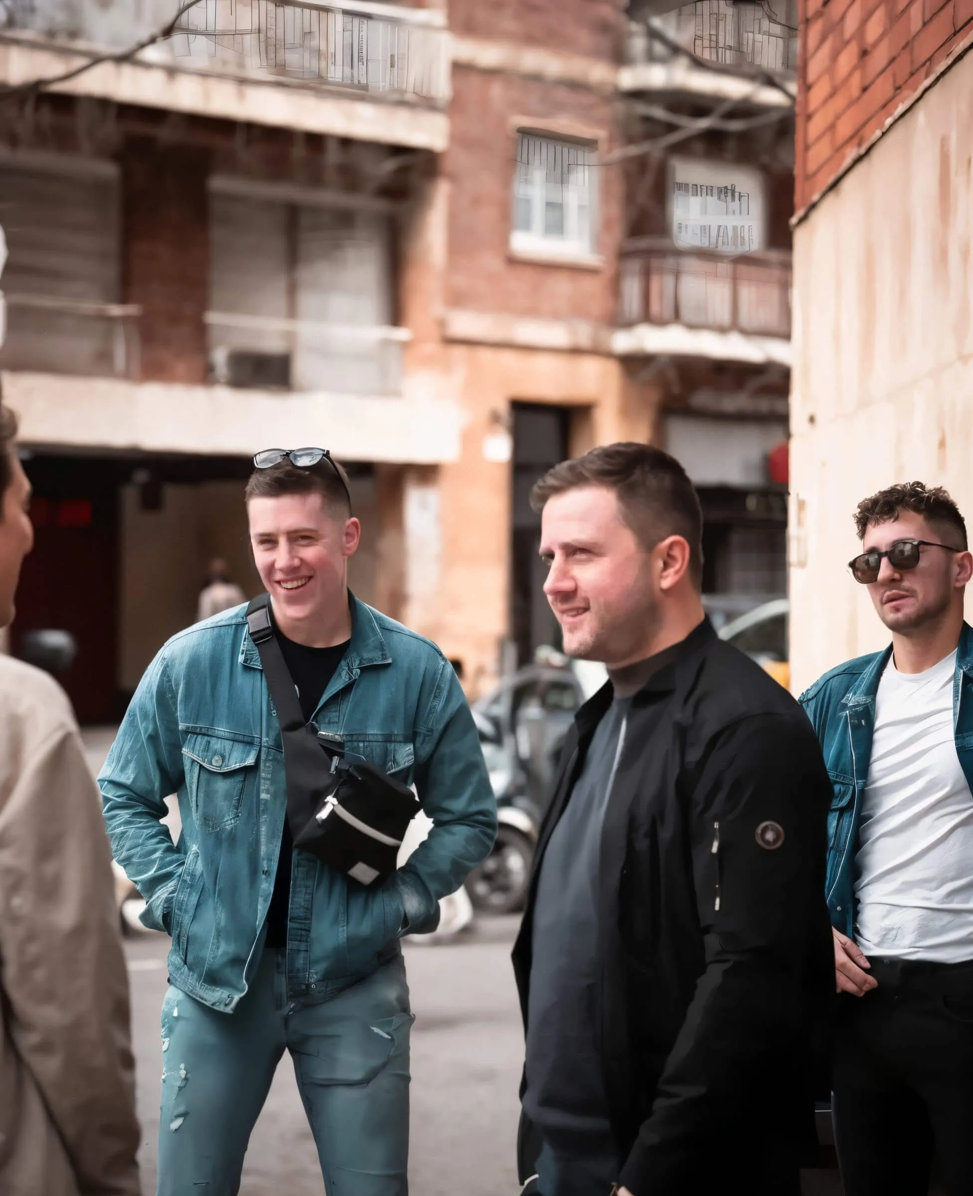 Quick snap in the middle of Barcelona streets - in the photo Lukas, Michal, and Vojta.